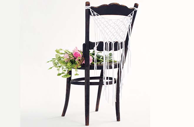 DIY: Macramé chair drape