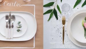 DIY: Paper and painted placemats
