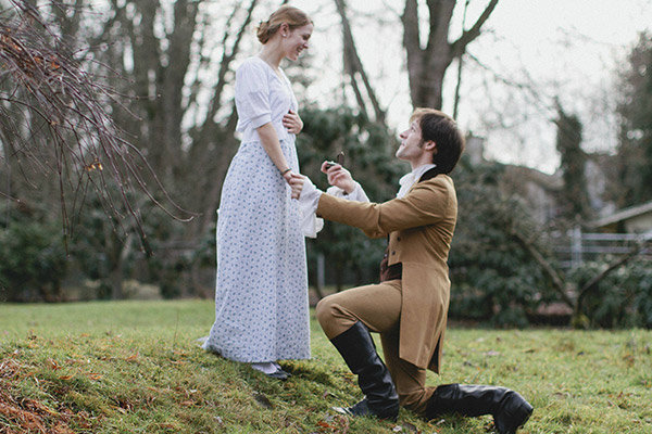 Amazing "Pride and Prejudice"-Themed Proposal