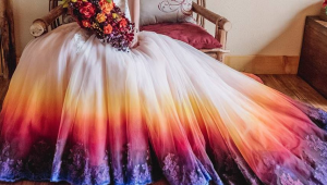 Wedding dresses to dip-dye for