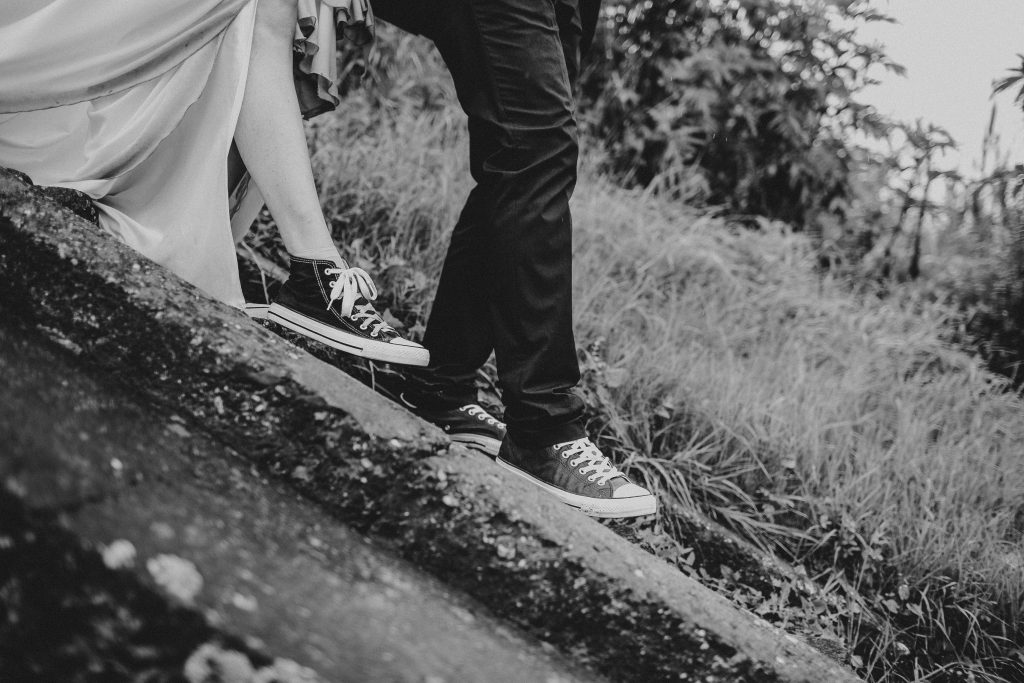 Step out in style with a pair of wedding kicks