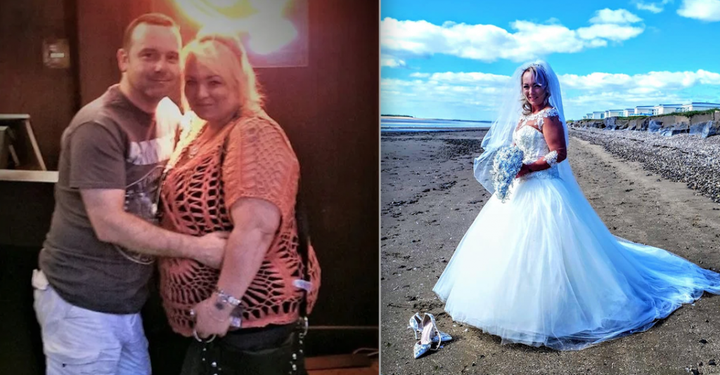 Bride stuns wedding guests with 63kg weight loss