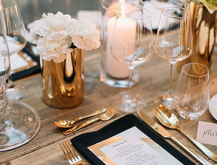 Decor trend: Gold and glass