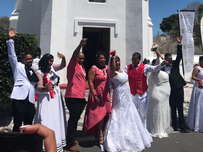WATCH: Mass wedding on Robben Island