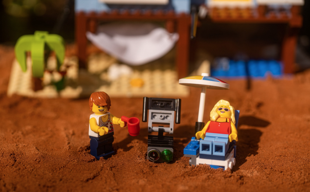 LEGO newlyweds go on adventurous honeymoon