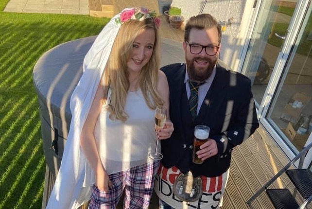 Couple celebrates their 'not wedding day'