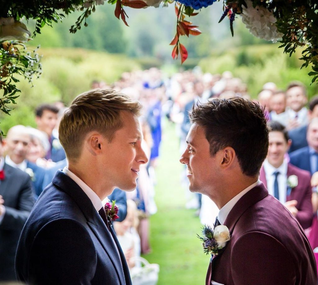 Tom Daley celebrates 3rd anniversary with husband