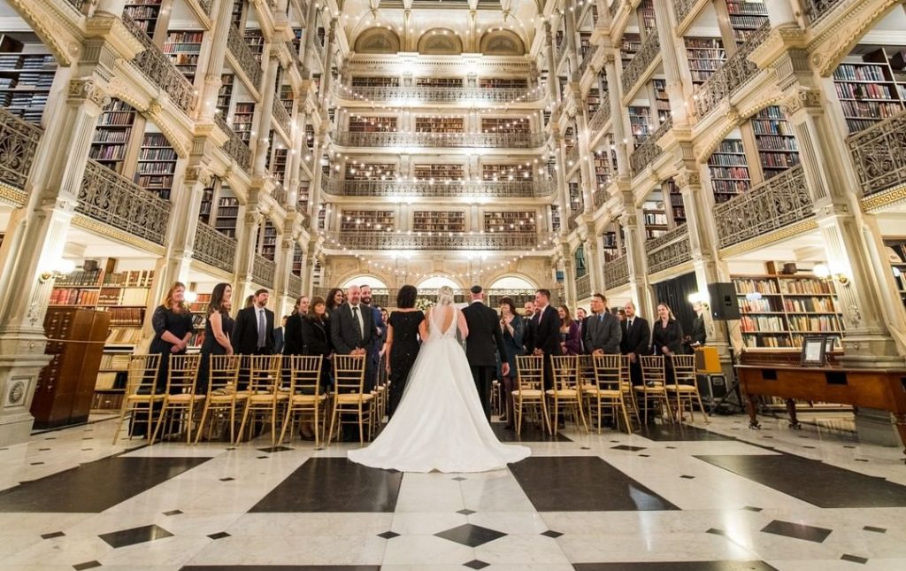 Stunning libraries where book-lovers can tie the knot
