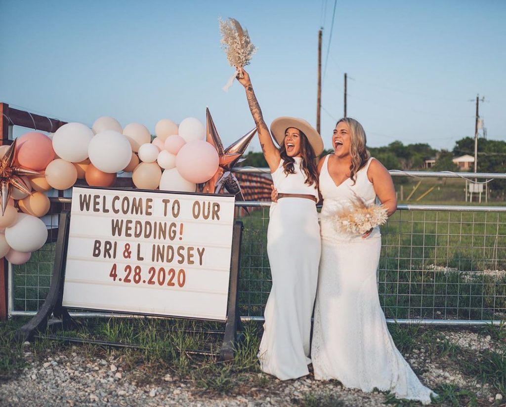 Brides marry at drive-in movie theatre