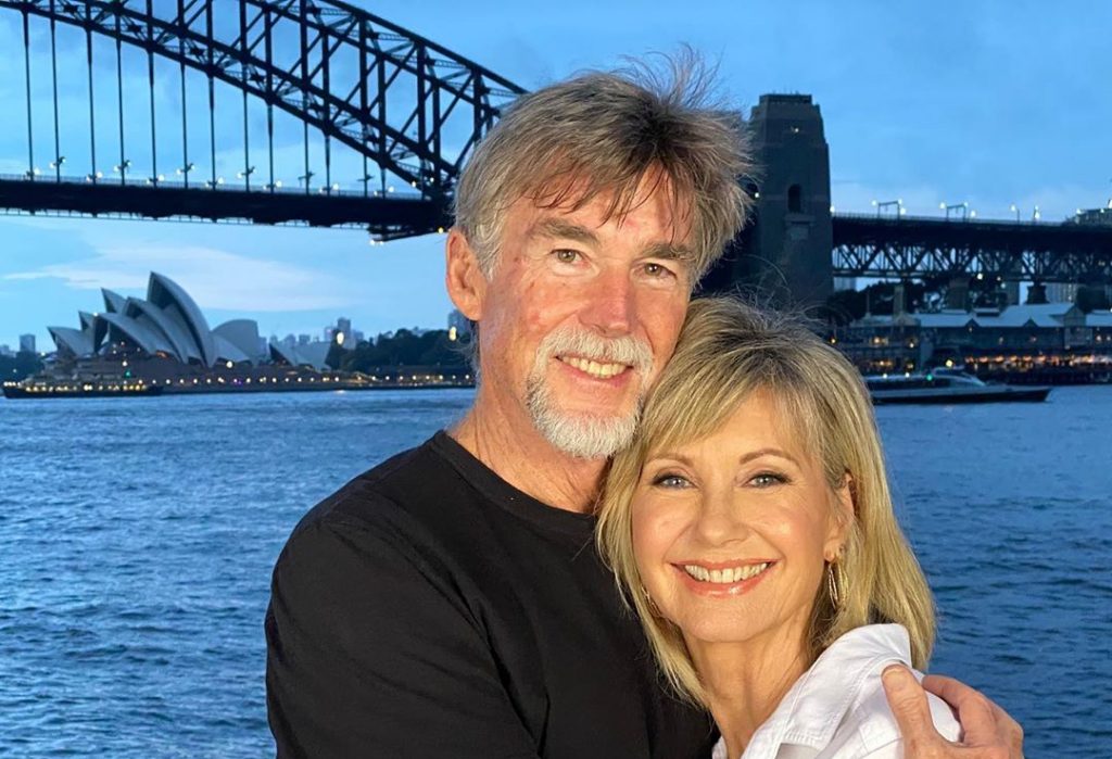 Olivia Newton-John and husband celebrate 12 year anniversary