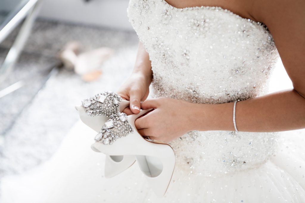Sparkly wedding dresses for the glamorous bride