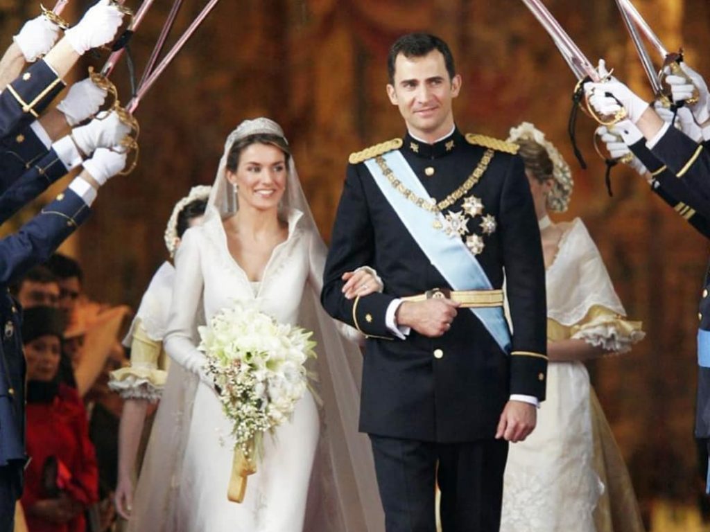 The royal touch: Queen Letizia's $8 million wedding dress