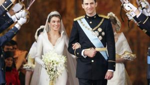 The royal touch: Queen Letizia's $8 million wedding dress