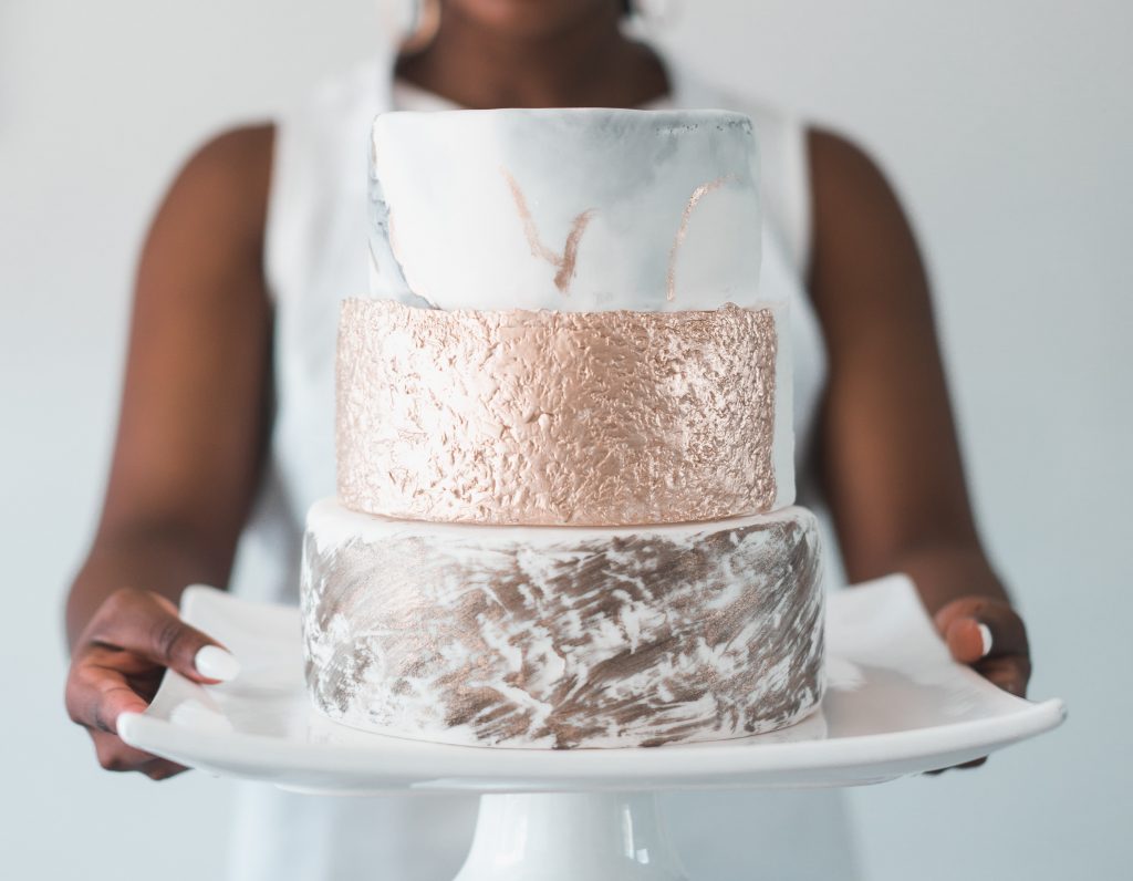 Absolutely amazing abstract wedding cakes