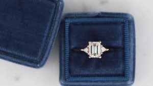 An Art Deco masterpiece: Emerald cut engagement rings