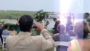 Lightning strikes as groom jokes about 2020 during vows