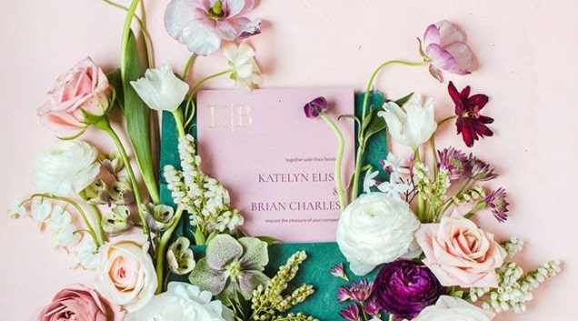 Celebrate new beginnings with spring-themed wedding invites