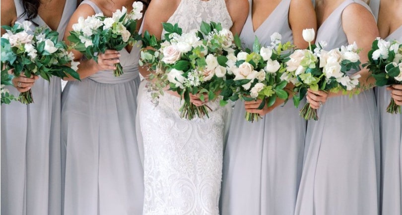 Dove grey bridesmaids dresses we love