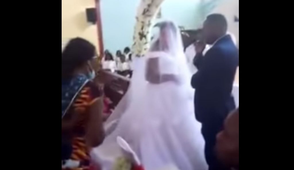 Wedding crashed by groom's real wife and kids
