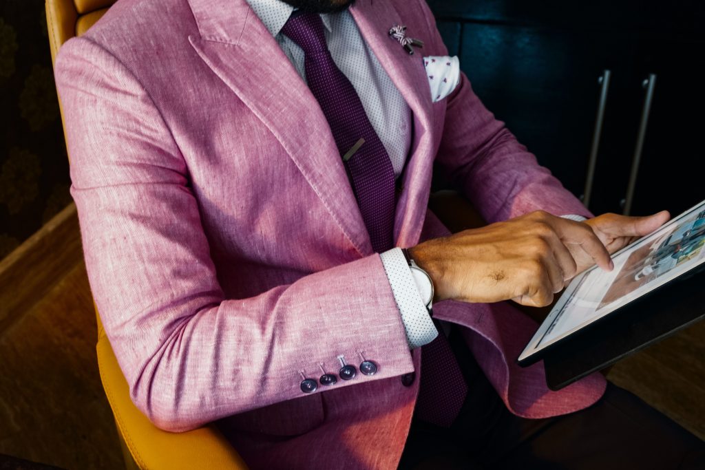 Pastel suits for the daring groom