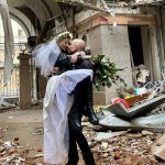couple gets married in war-torn ukraine