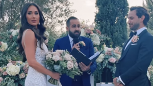 WATCH: Bride forgets half her dress and realises right before the vows