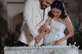 rectangular wedding cake