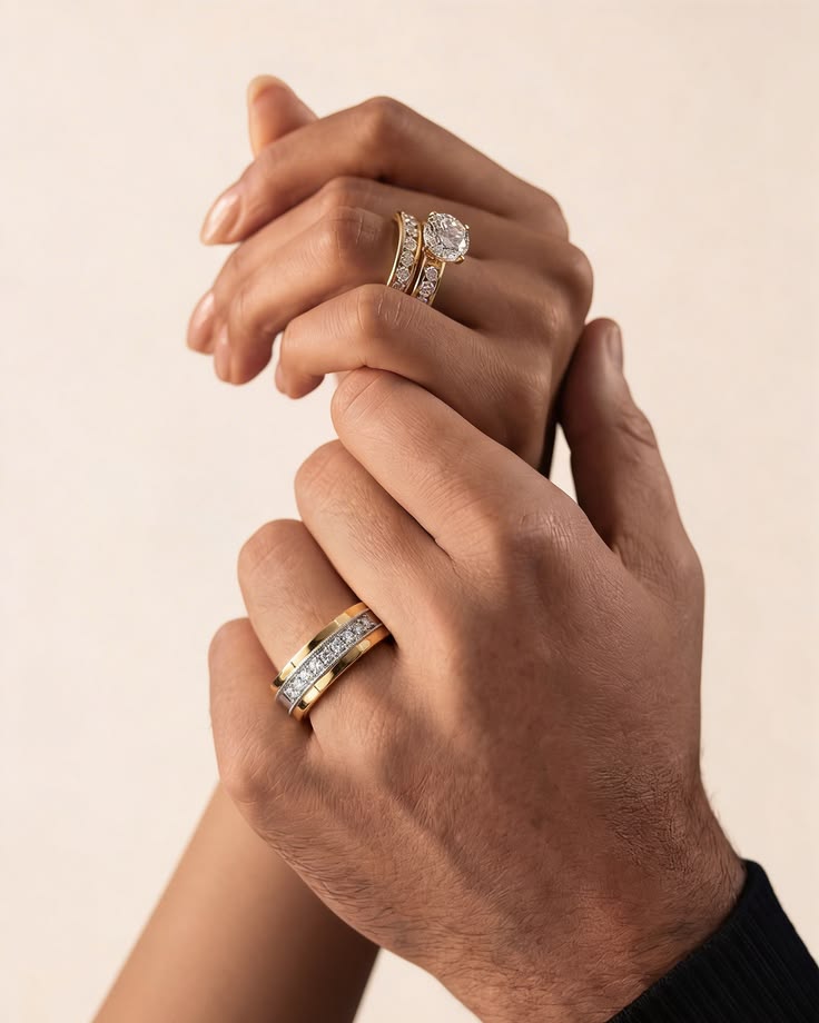 A modern guide to choosing wedding bands together Modern Guide to Choosing Wedding Bands Together