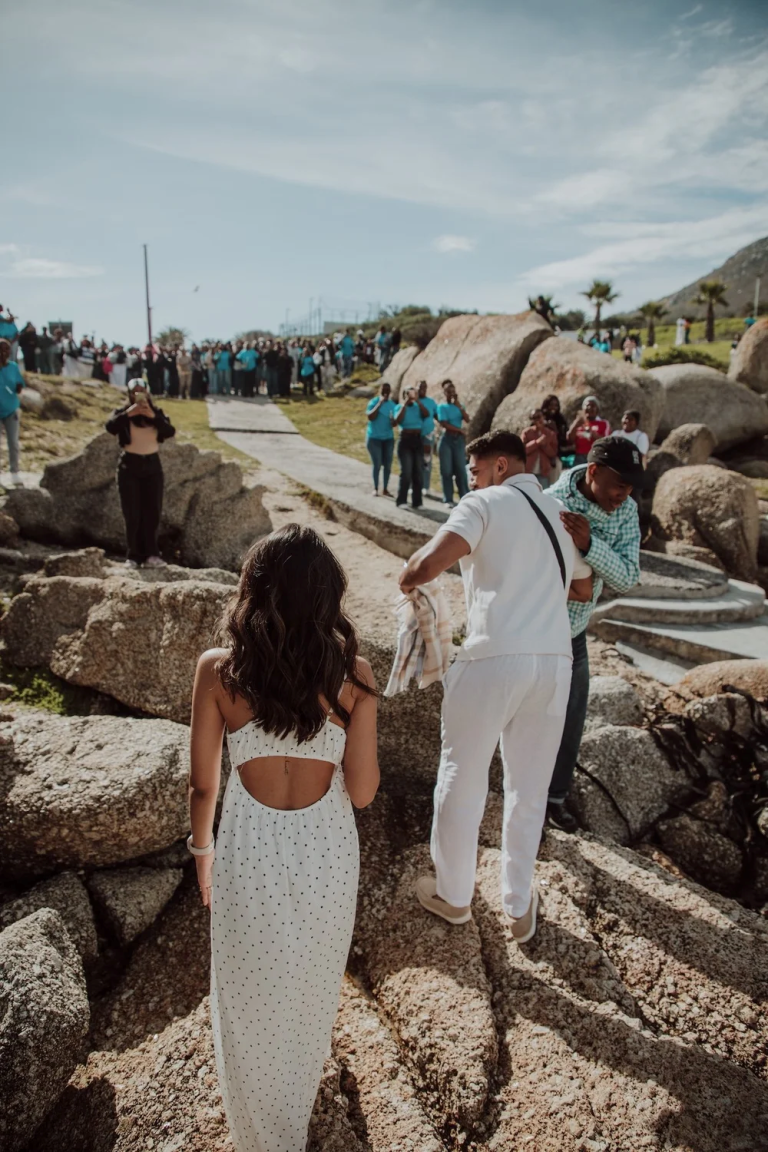 Viral Cape Town proposal at Maiden’s Cove captures hearts in a moment of Ubuntu proposal